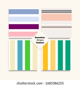 Conjunto De Textura Sin Precedentes. Primavera De Verano De Moda Retro Elegante Impresión De Moda. Patrón de franjas sin soldadura de los niños hombres. Diseño interminable de líneas divertidas. Líneas De Piscina