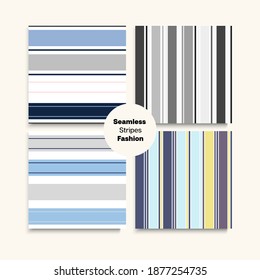 Sailor Stripes Seamless Texture Set. Swimming