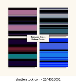 Juego De Textura Sin Maravilla De Las Bandas De Sailor. Patrón interminable de líneas de moda. El Paquete De Formación De Moda Vintage De Fondo Para El Verano De Invierno Funky Impresión De Moda. Diseño de franjas sin soldadura masculinas para niños.