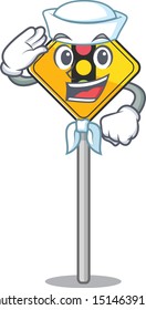 Sailor traffic light ahead on the cartoon