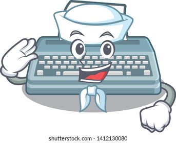 Sailor typewriter toy on character 