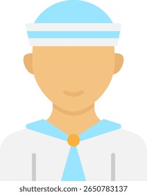 Marinheiro com Uniforme e Hat Avatar Ícone