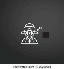 Sailor vector icon. Sailor concept stroke symbol design. Thin graphic elements vector illustration, outline pattern for your web site design, logo, UI. EPS 10.