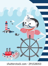 Sailor vector illustration