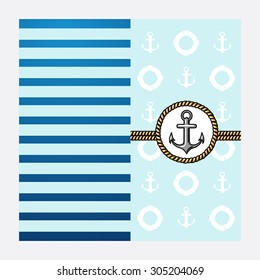 sailor vector Illustration poster