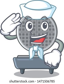 Sailor waffle iron in the character shape
