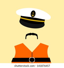 sailor wearing life jacket