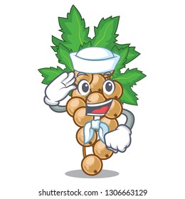 Sailor white currant isolated with the cartoons