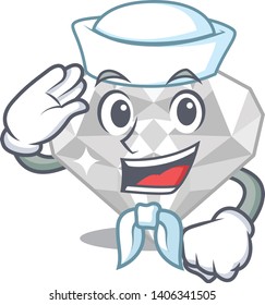Sailor white diamond in the cartoon shape