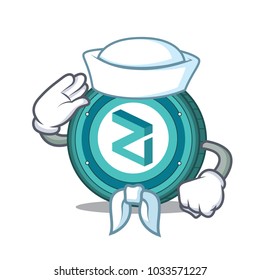 Sailor Zilliqa coin character cartoon
