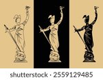 Sailors Monument vector soldier and sailor statue logo illustration line outline
