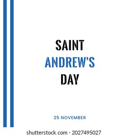 


Saint Andrews Day, Vector Illustration Design.