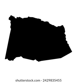 Saint Ann Parish map, administrative division of Jamaica. Vector illustration.