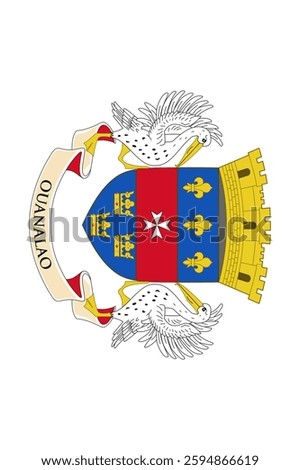 Saint Barthelemy Vertical Flag, Vertical Flag Saint Barthelemy