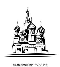 saint basil cathedral vector illustration