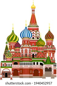 Catedral de San Basil o Catedral de Vasily el Bendito en Moscú, Rusia