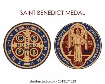 Saint Benedict Medal Colored