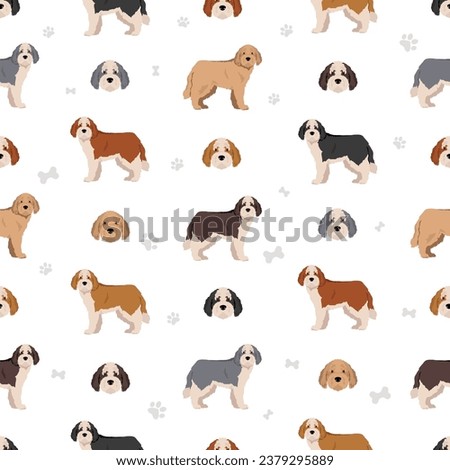 Similar – Image, Stock Photo St Bernard dog standing in lake