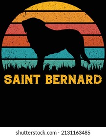 Diseño de camisetas para los amantes del perro de San Bernardo