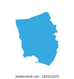 Saint Catherine region map, country of Jamaica