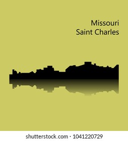  Saint Charles, Missouri ( city silhouette )