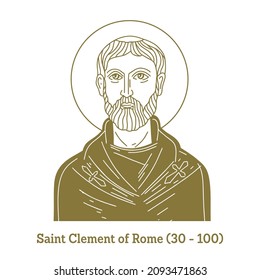 Saint Clement of Rome (30-100) is listed by Irenaeus and Tertullian as the fourth bishop of Rome. He is considered to be the first Apostolic Father of the Church.