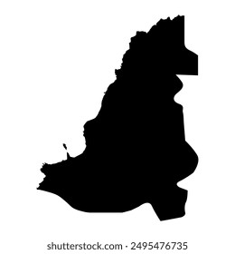 Saint David Parish map, administrative division of Saint Vincent and the Grenadines. Vector illustration.