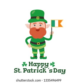 Saint patrick´s Day cartoon leprechaun illustration collection - Vector