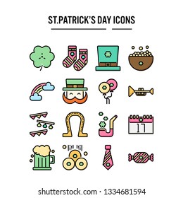 Saint Patrick’s Day icon in filled outline design for web design , infographic , presentation , mobile application - Vector illustration
