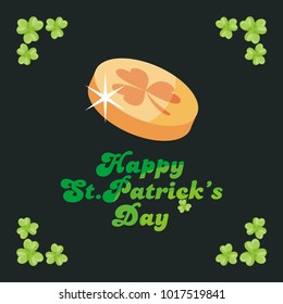 Saint Patrick’s Day poster. Vector illustration.
