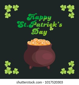 Saint Patrick’s Day poster. Vector illustration.