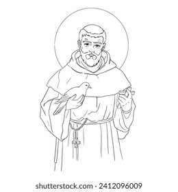 Saint Francis of Assisi, mystic Italian Catholic friar