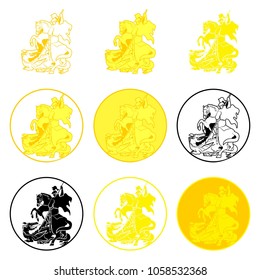 Saint george medal colored 2