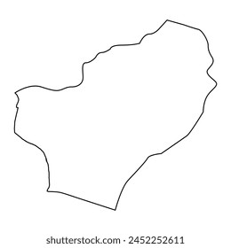 Saint George Parish map, administrative division of Dominica. Vector illustration.