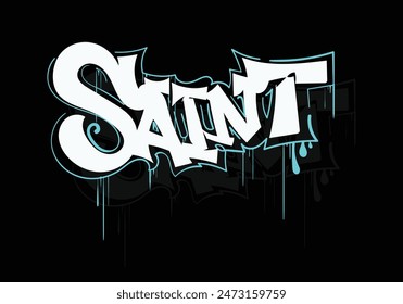 SAINT graffiti tag style design