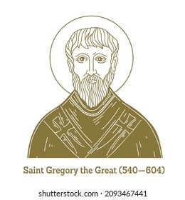 Saint Gregory the Great (540-604) was the bishop of Rome from 3 September 590 to his death. He is known for instigating the first recorded large-scale mission from Rome, the Gregorian Mission.