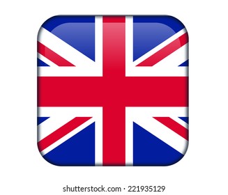 Saint Helena, Ascension and Tristan da Cunha - UK glossy rectangle button