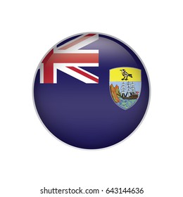 Saint Helena flag button