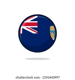 Saint Helena Flag Icon. Saint Helena Flag flat style isolated on a white background - stock vector.