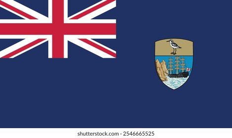 Saint Helena Flag Illustration Premium Quality High Resolution 300DPI