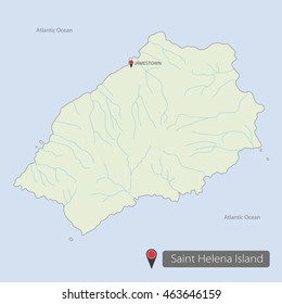 Saint Helena map 