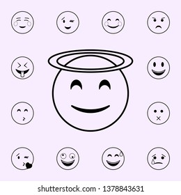 Saint icon. Emoji icons universal set for web and mobile