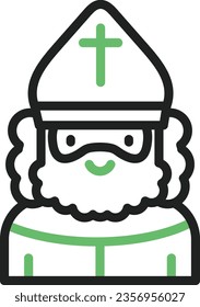 Saint Icon image. Suitable for mobile application.