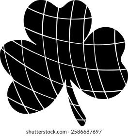 saint illustration patrick silhouette shamrock logo clover icon irish outline decoration leaf holiday green celebration lucky ireland gold culture shape for vector graphic background