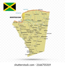 Saint James Map Jamaica State Cities Stock Vector (Royalty Free) 2166755319  Shutterstock