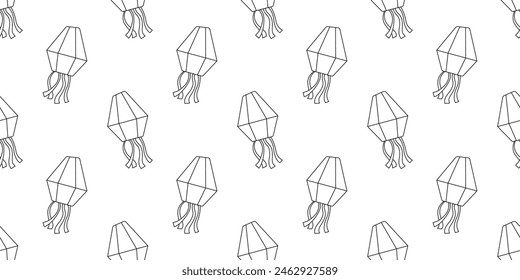 Saint John balloon pattern design black white