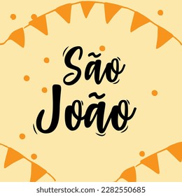 São João. Saint John. Brazilian. Festa Junina Illustration.