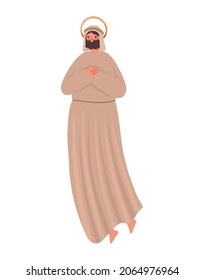 saint jose icon over white