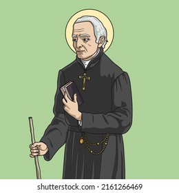 Saint Joseph of Anchieta Colored Vector Illustration