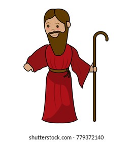 Saint Joseph Cartoon Stock Vector (Royalty Free) 779369572 | Shutterstock